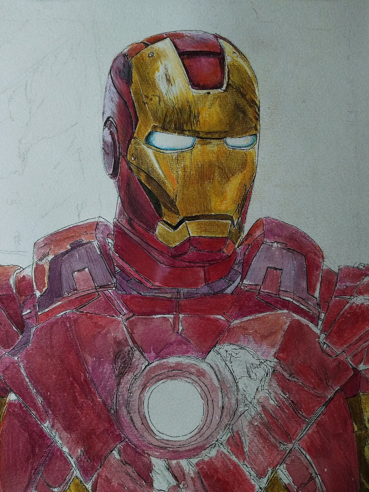 手绘《钢铁侠》mark