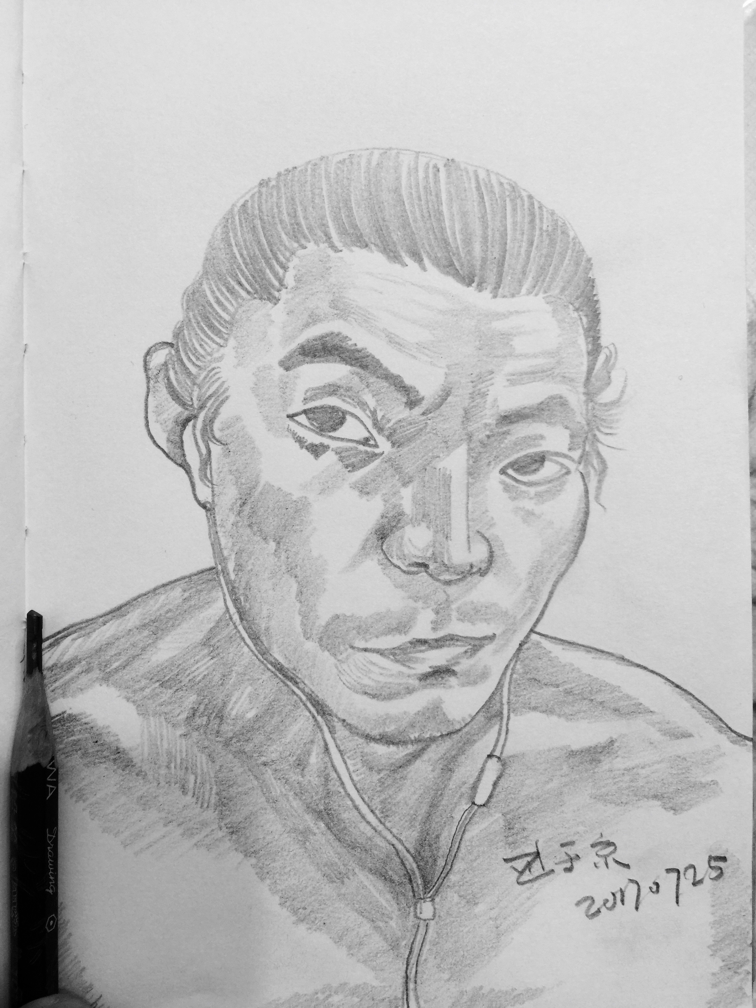 我的自画像|纯艺术|素描|画自画像的人 - 原创作品 - 站酷 (zcool)