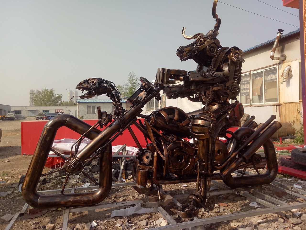 牛魔王 铁艺雕塑重金属朋克风