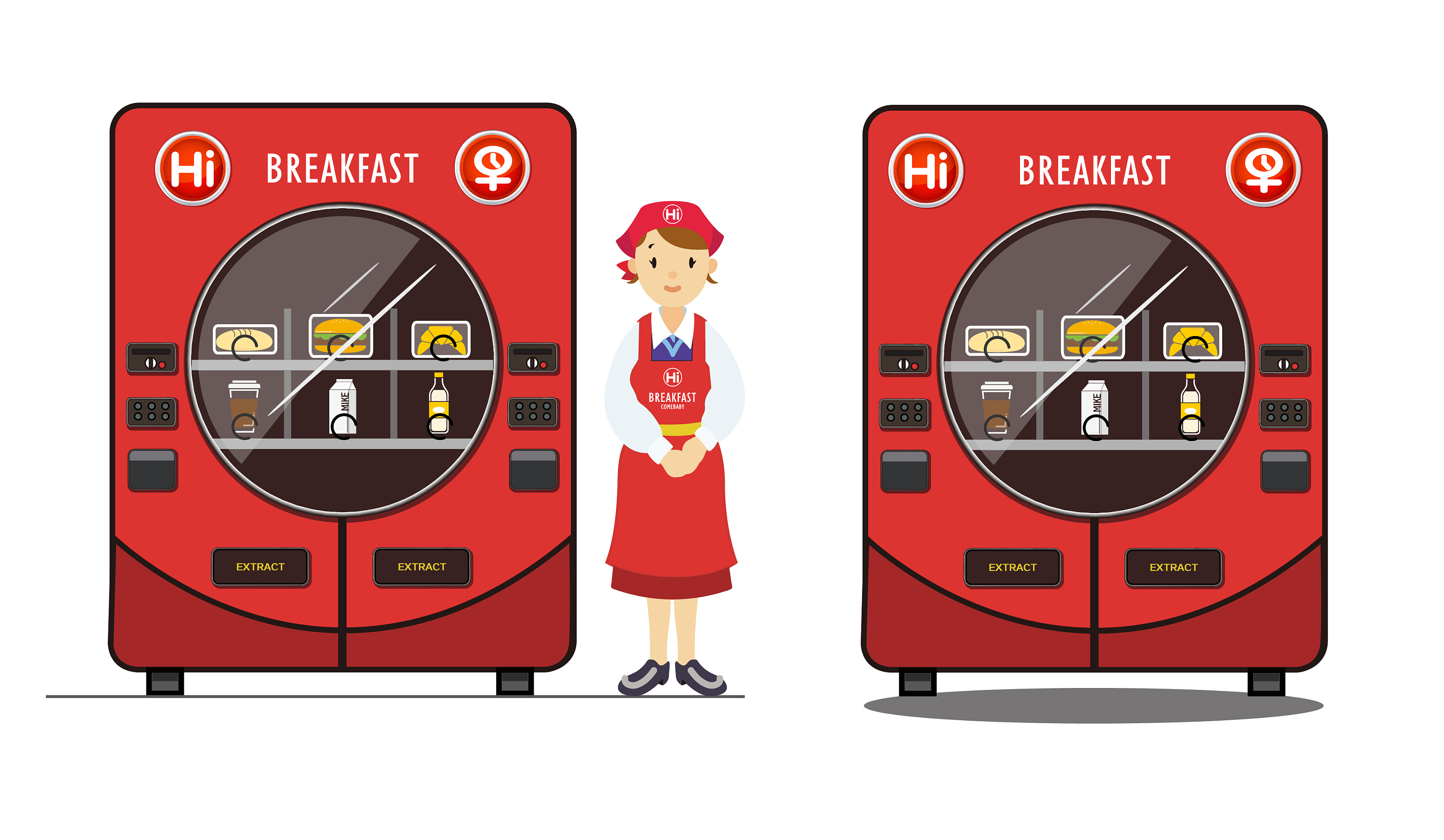 早餐自动贩卖机(hi 早)