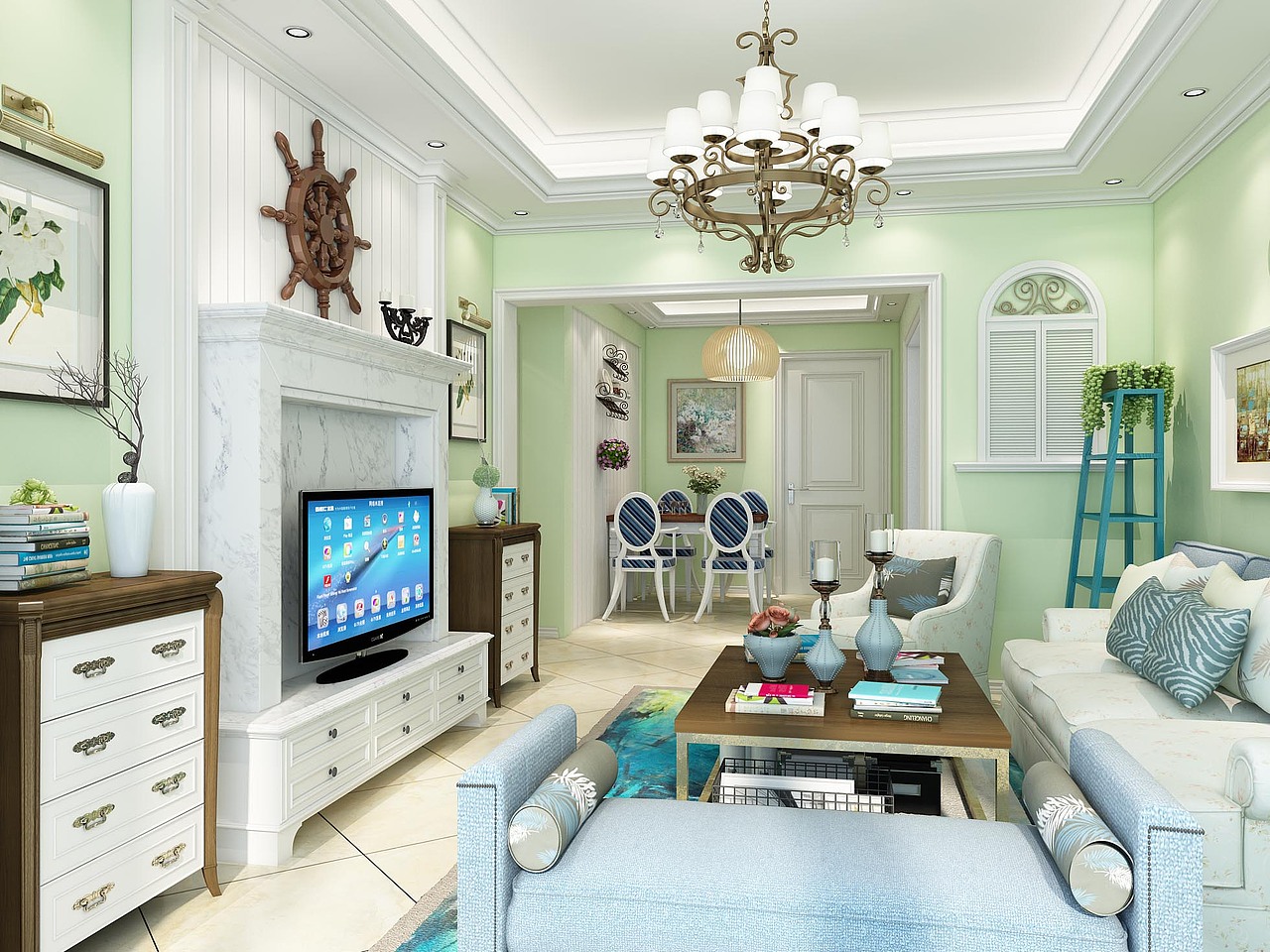 地中海效果图两套