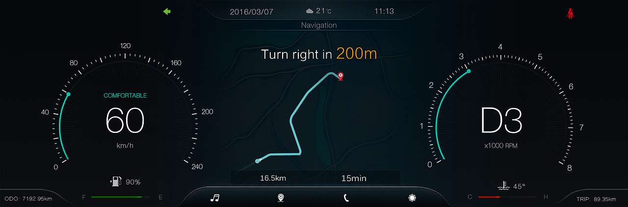 汽车仪表盘（图ZMTQ4OTE4OTEy） - 软件界面 - 站酷设计师YOUKI2原创素材 - 站酷ZCOOL