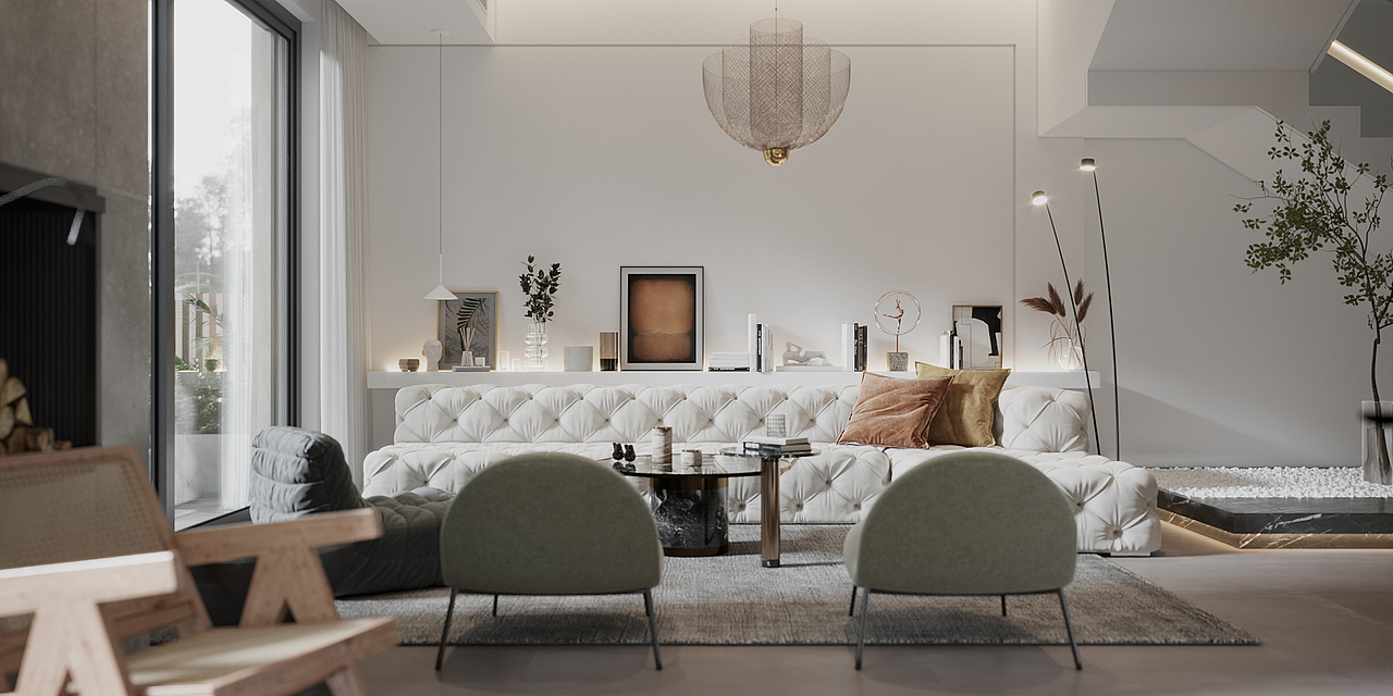 Sunshine Flower City ( 400平 别墅)修（图ZMjM4MzYwMTQ0） - 家装设计 - 站酷设计师邵延凤室内设计师原创素材 - 站酷ZCOOL