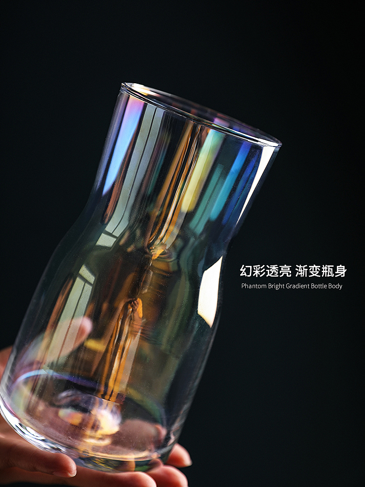 幻彩透明玻璃花瓶（图ZMTg1OTcxNTYw） - 产品摄影 - 站酷设计师livetai花花世界原创素材 - 站酷ZCOOL