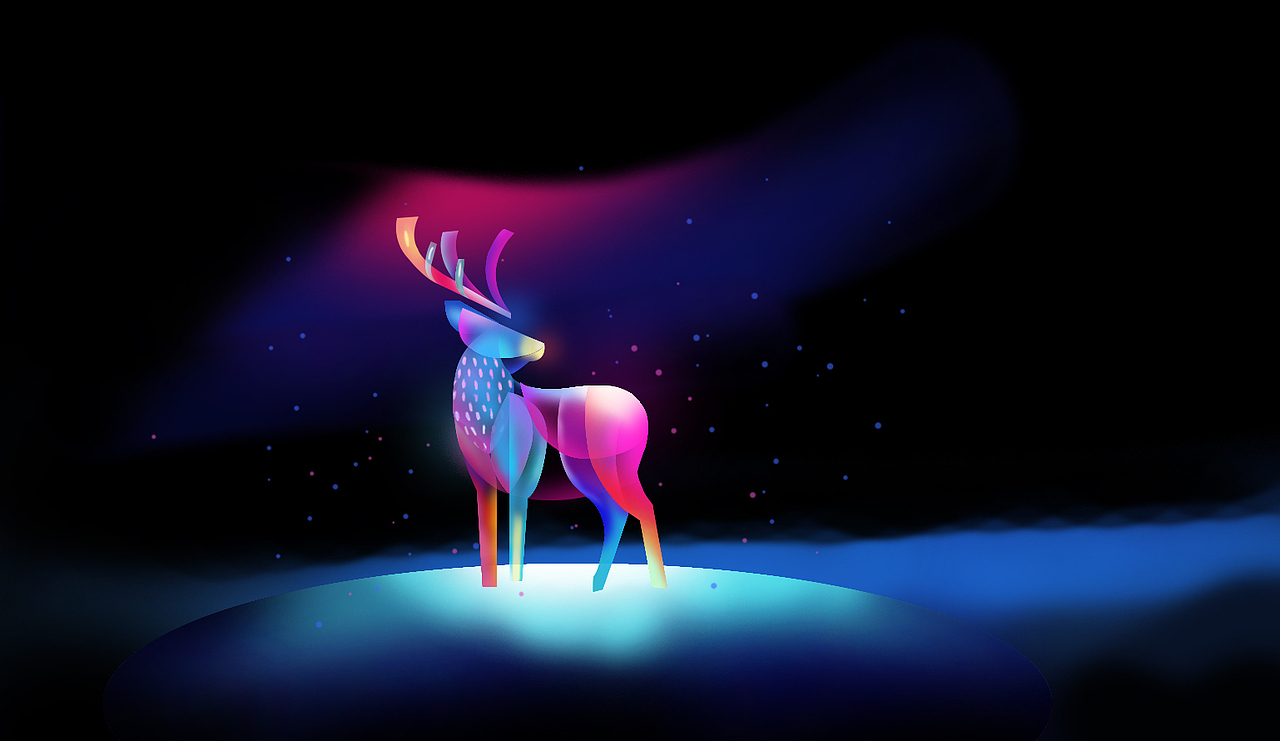 神秘的九色鹿