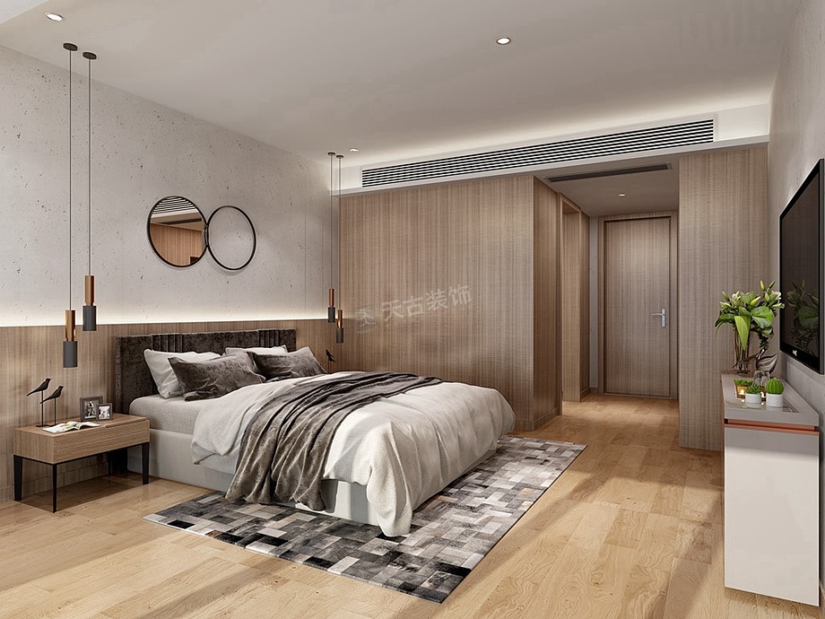 中交中央公园装修,洋房户型设计效果图,渝北天古装饰