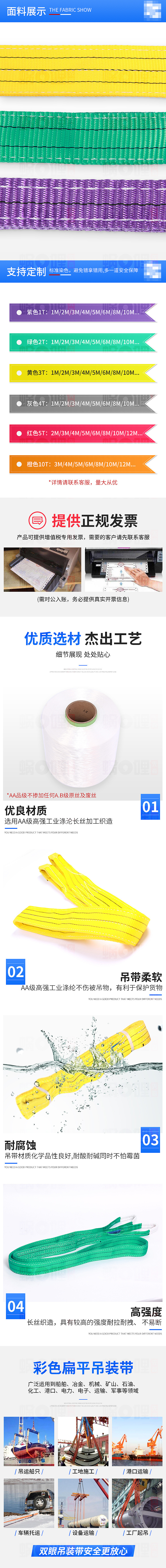 工业起重吊带详情页（图ZMjE5MTg0MjYw） - 电商 - 站酷设计师蜗哩先森原创素材 - 站酷ZCOOL