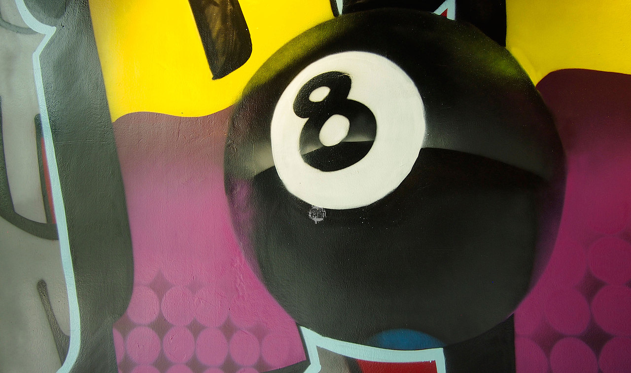 立体感十足的黑8
