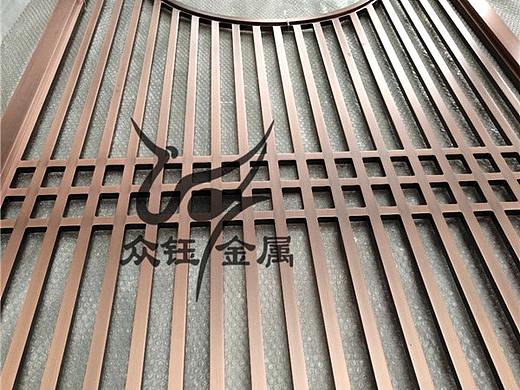 别墅纯铜屏风 2米超宽铝板雕刻屏风 尺寸无压力