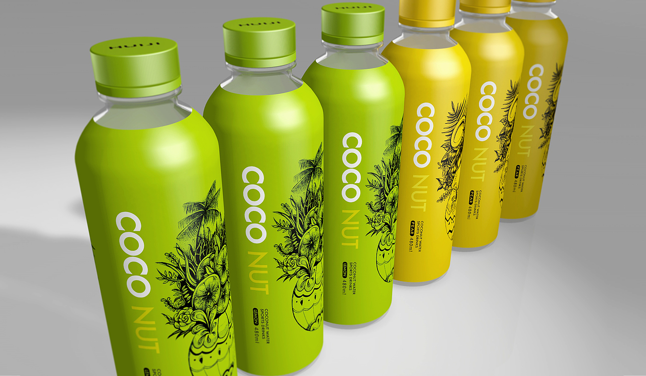 奥格光年作品分享:口渴拿TA椰子水运动饮料品牌体系设计