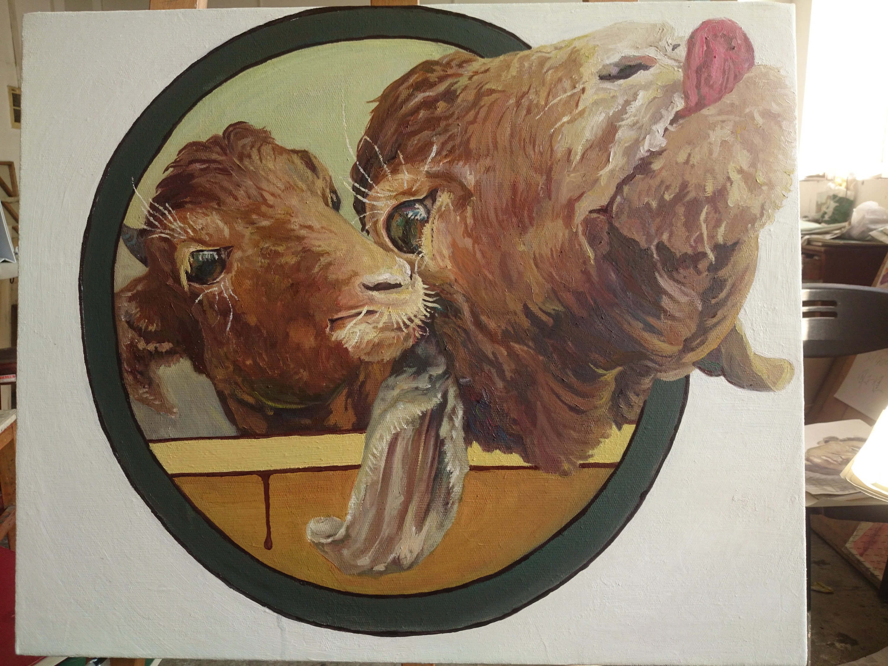 羊咩咩|纯艺术|油画|胡思八想zft - 原创作品 - 站酷 (zcool)