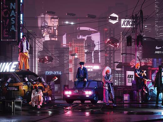 NIKE+TAKA Orignal+KIKS——Cyber City