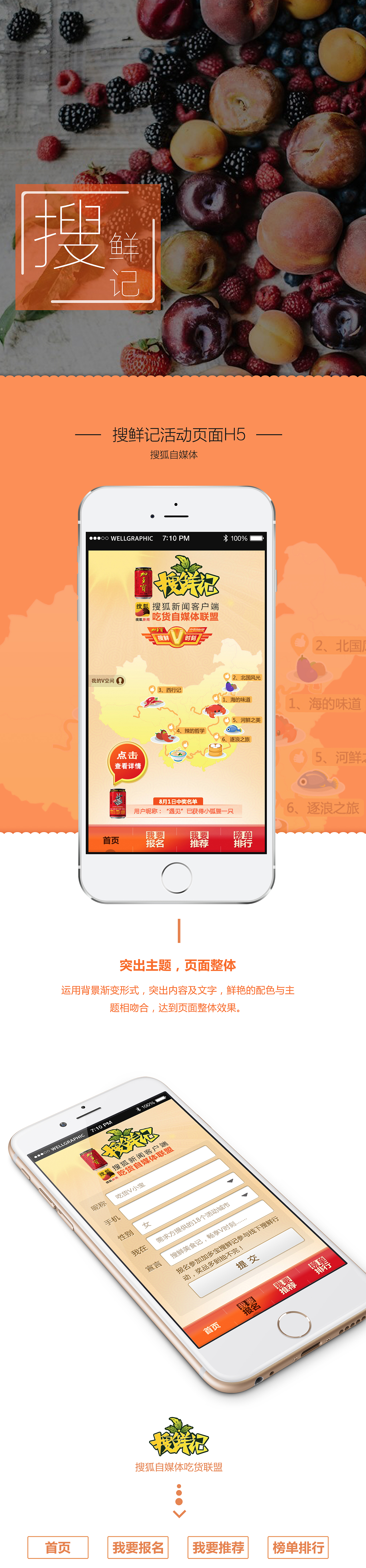 搜狐自媒体搜鲜记H5（图ZMzEyMTQ5Mjg=） - 主题/皮肤 - 站酷设计师liuqiing原创素材 - 站酷ZCOOL