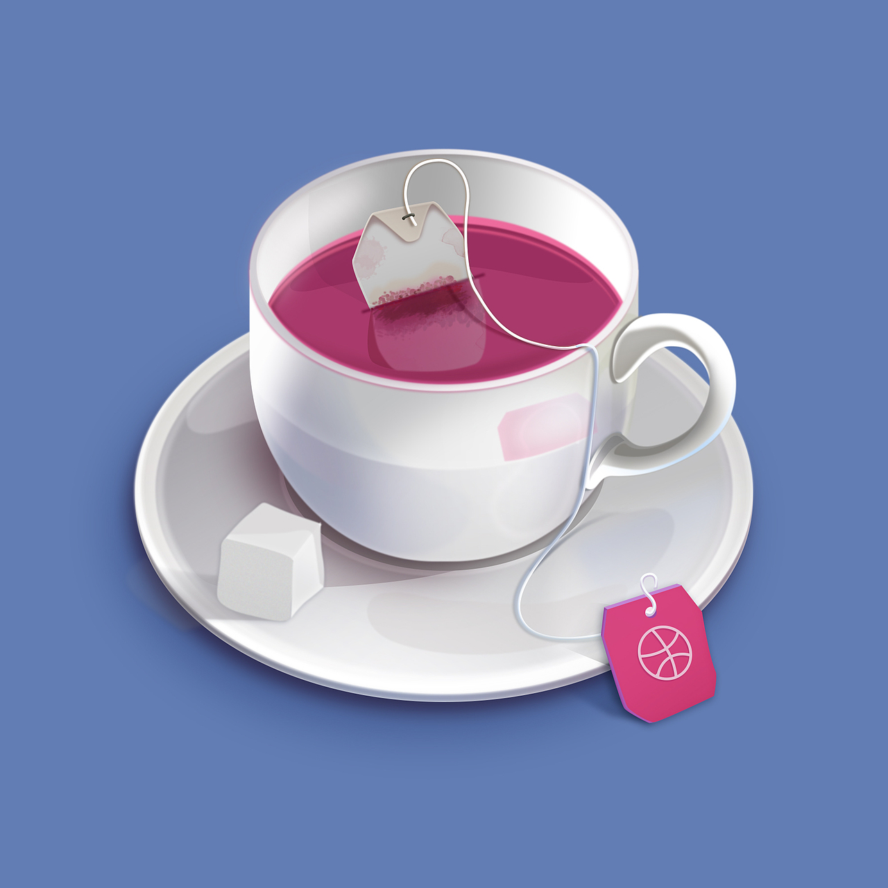 Dribbble Tea Cup（图ZODY3NDIzNjA=） - 图标 - 站酷设计师Jupiterzhang原创素材 - 站酷ZCOOL