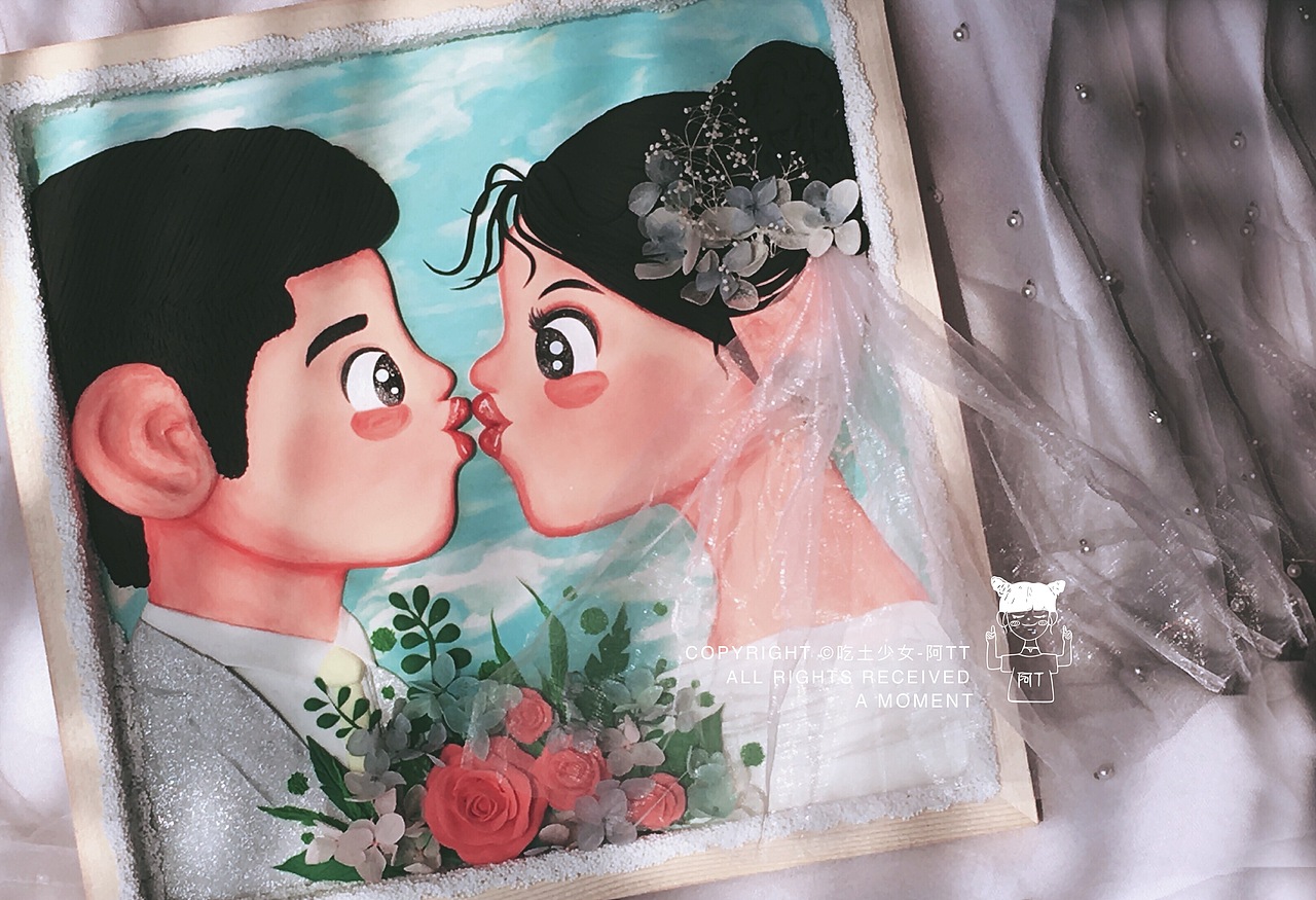 #粘土画#婚礼💒