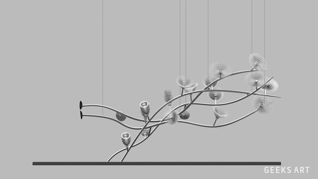 新媒体互动艺术装置：「花影 Flower Shadows」