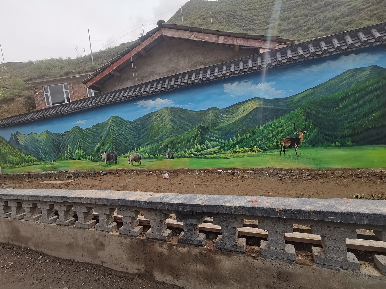 新农村文化墙,新农村墙绘,新农村壁画,乡村壁画