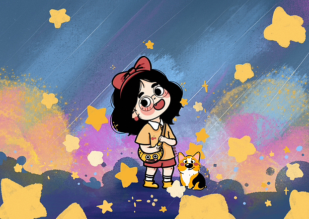 星星（图ZMzQxMzY2MDAw） - 创作习作 - 站酷设计师呀豆丁原创素材 - 站酷ZCOOL