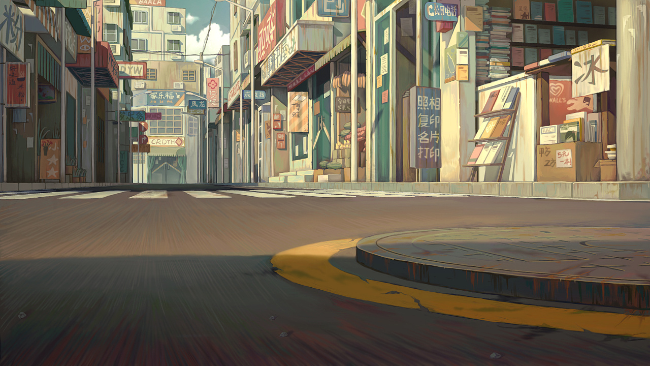 场景绘制|动漫|动画片|鸭大王 - 原创作品 - 站酷 (zcool)