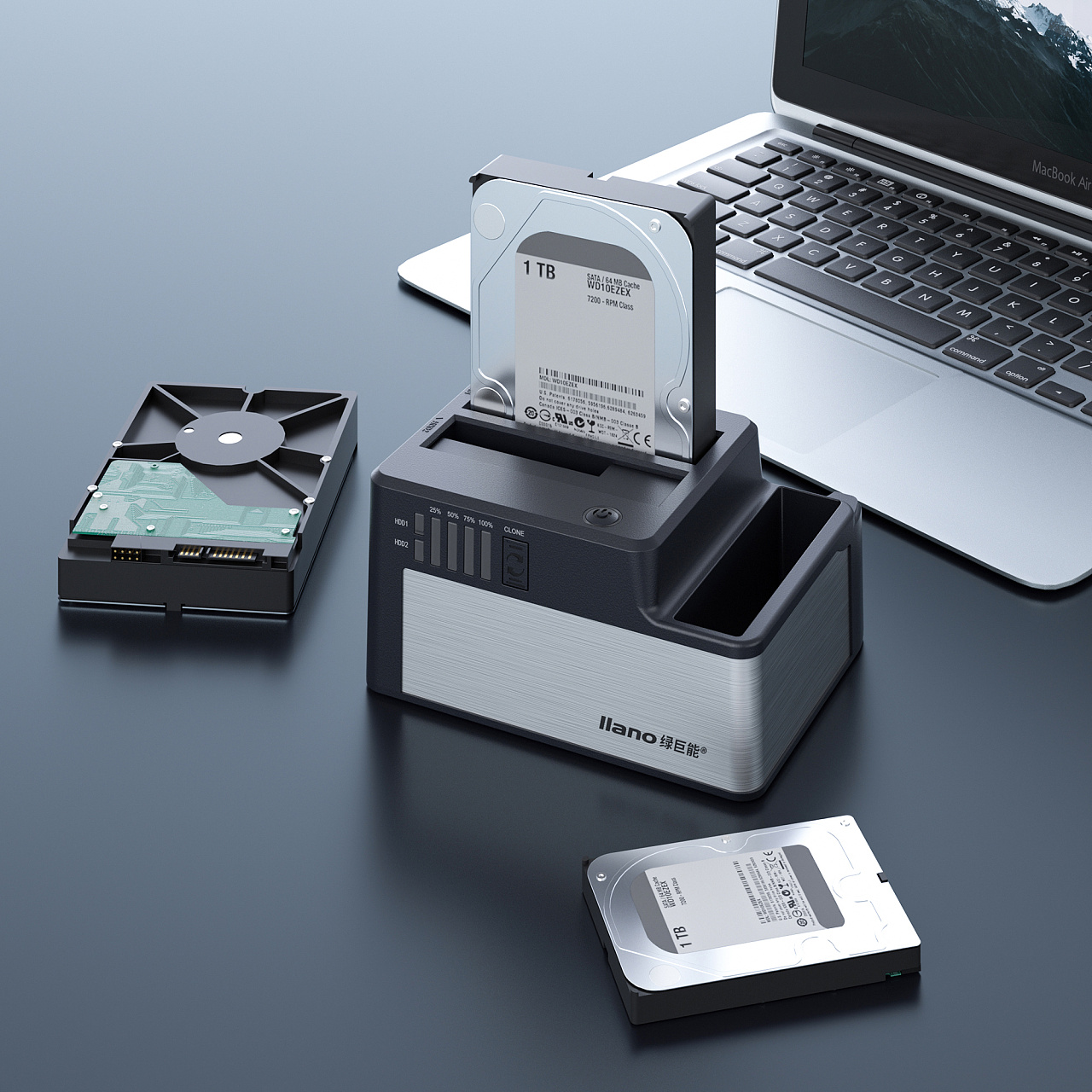 外置硬盘盒(产品渲染)