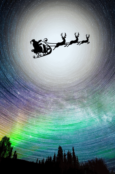 圣诞老人在路上