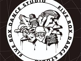 舞盒街舞工作室GRAFFITI插画设计