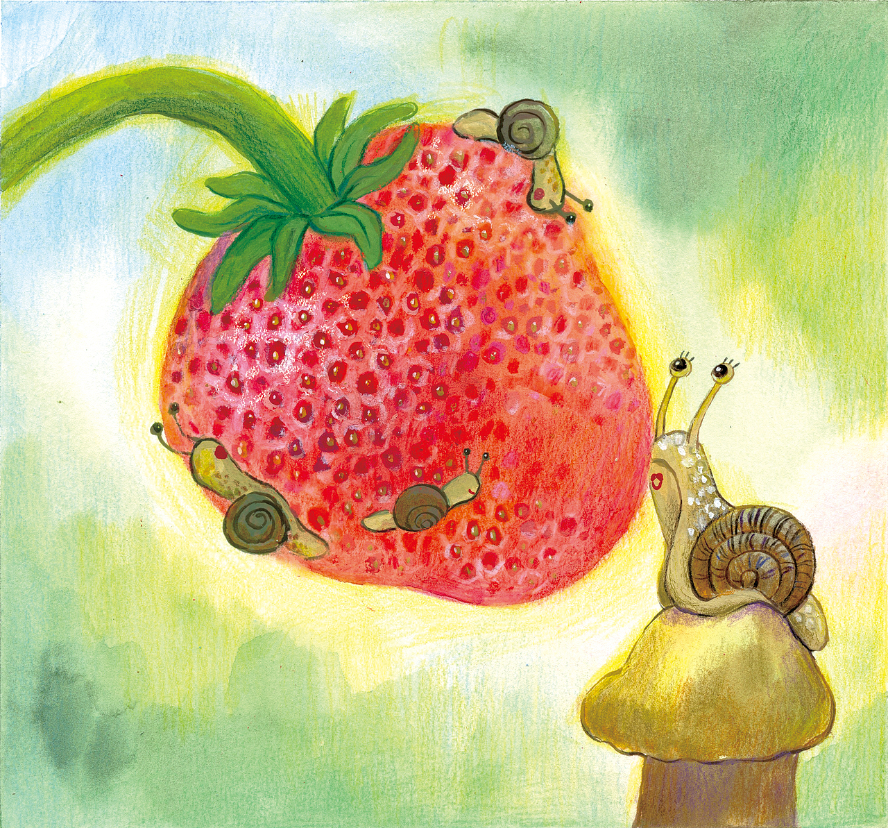 微绘本《蜗牛,蜗牛,慢慢爬》