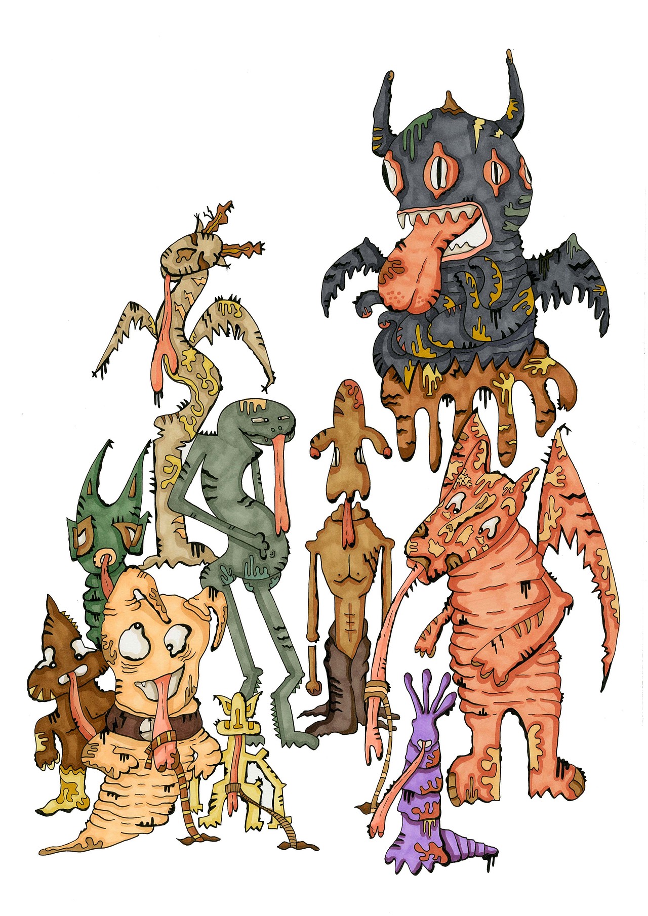 拔舌地狱:凡在世之人,挑拨离间,诽谤害人,油嘴滑舌,巧言相辩,说谎骗人。死后被打入拔舌地狱,小鬼掰开来人的嘴,用铁钳夹住舌头,生生拔下,非一下拔下,而是拉长,慢拽......后入剪刀地狱,铁树地狱。