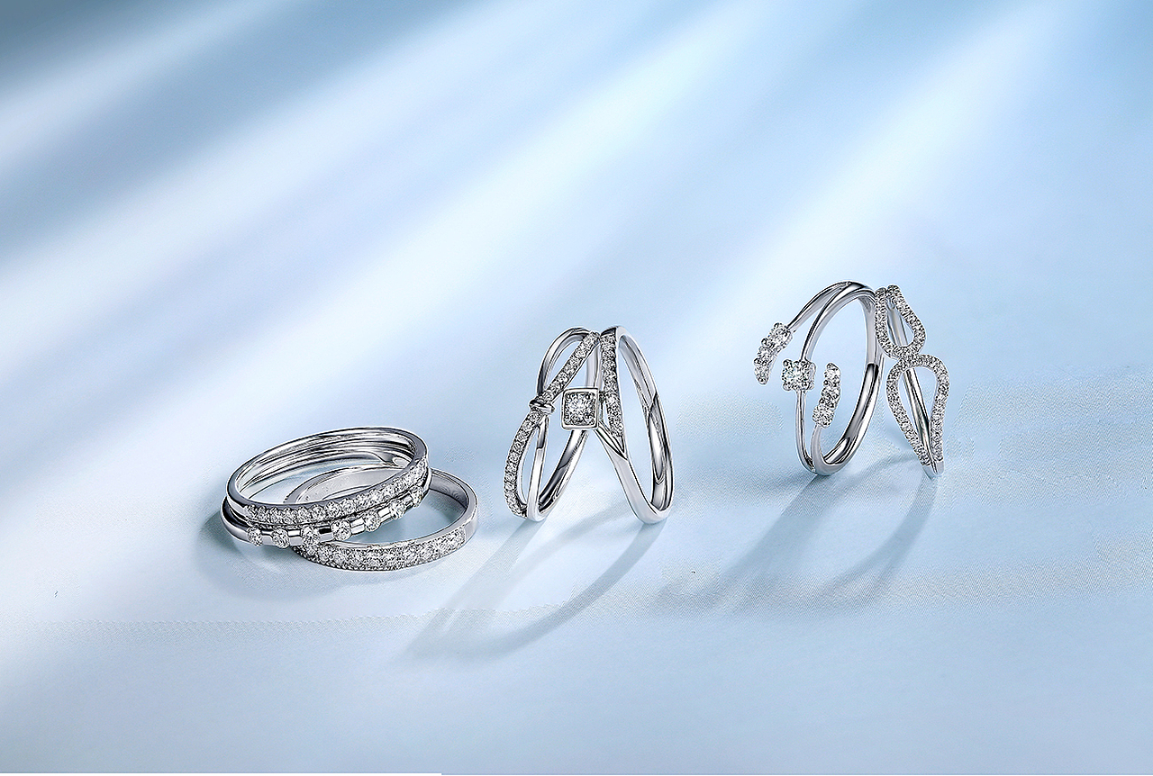 珠宝产品白底/场景拍摄及修图