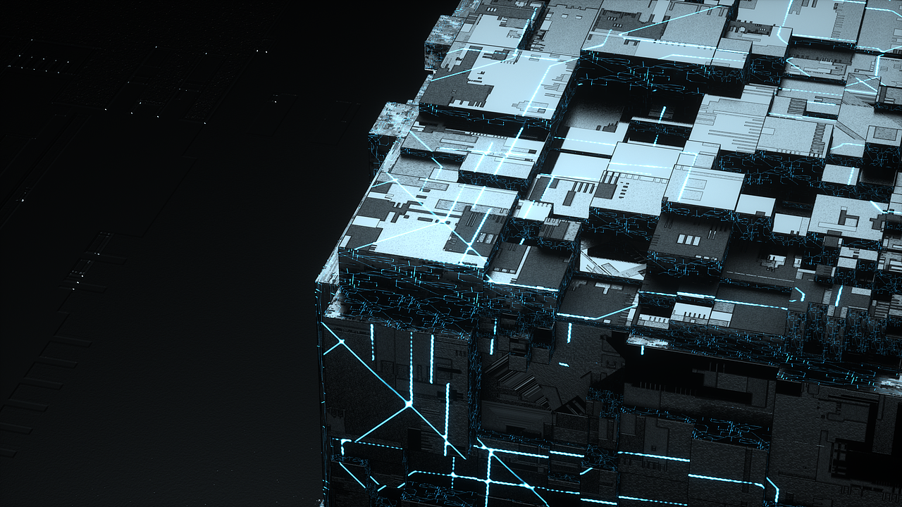 科技方块|三维|场景|好心市民丶_原创作品-站酷zcool