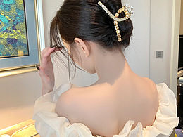 金属系轻奢风时尚抓夹