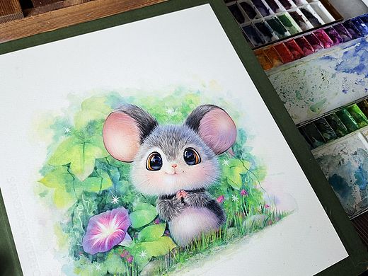 画了一个小老鼠