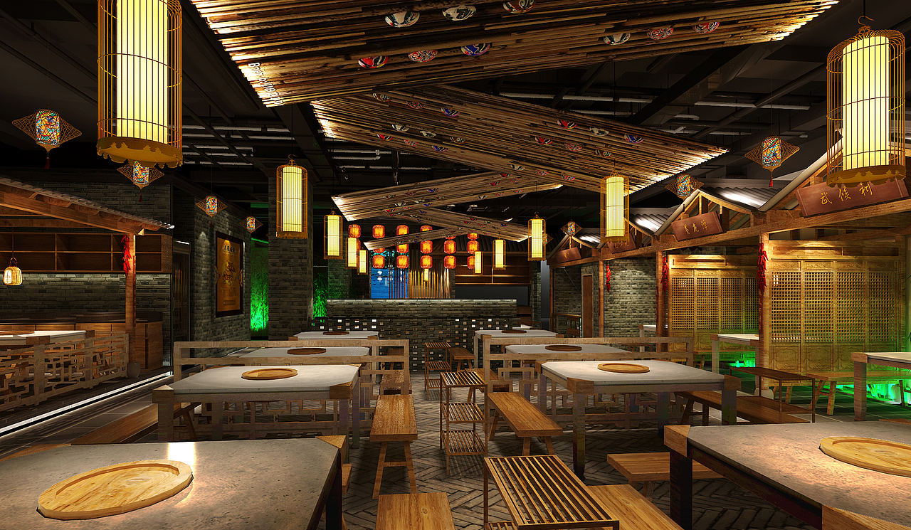 小龙坎火锅九亭店(图ZNjMwMTA5NzY=) - 家装设计 - 站酷设计师5DD空间设计原创素材 - 站酷ZCOOL