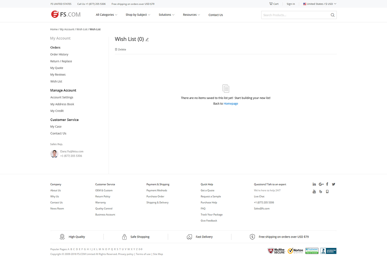 list心愿单-账户中心-详情空