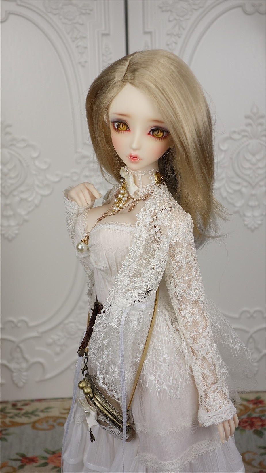 吸血鬼 lisa 三分bjd娃娃 头雕&胸台 3d建模,3d打印原型制作