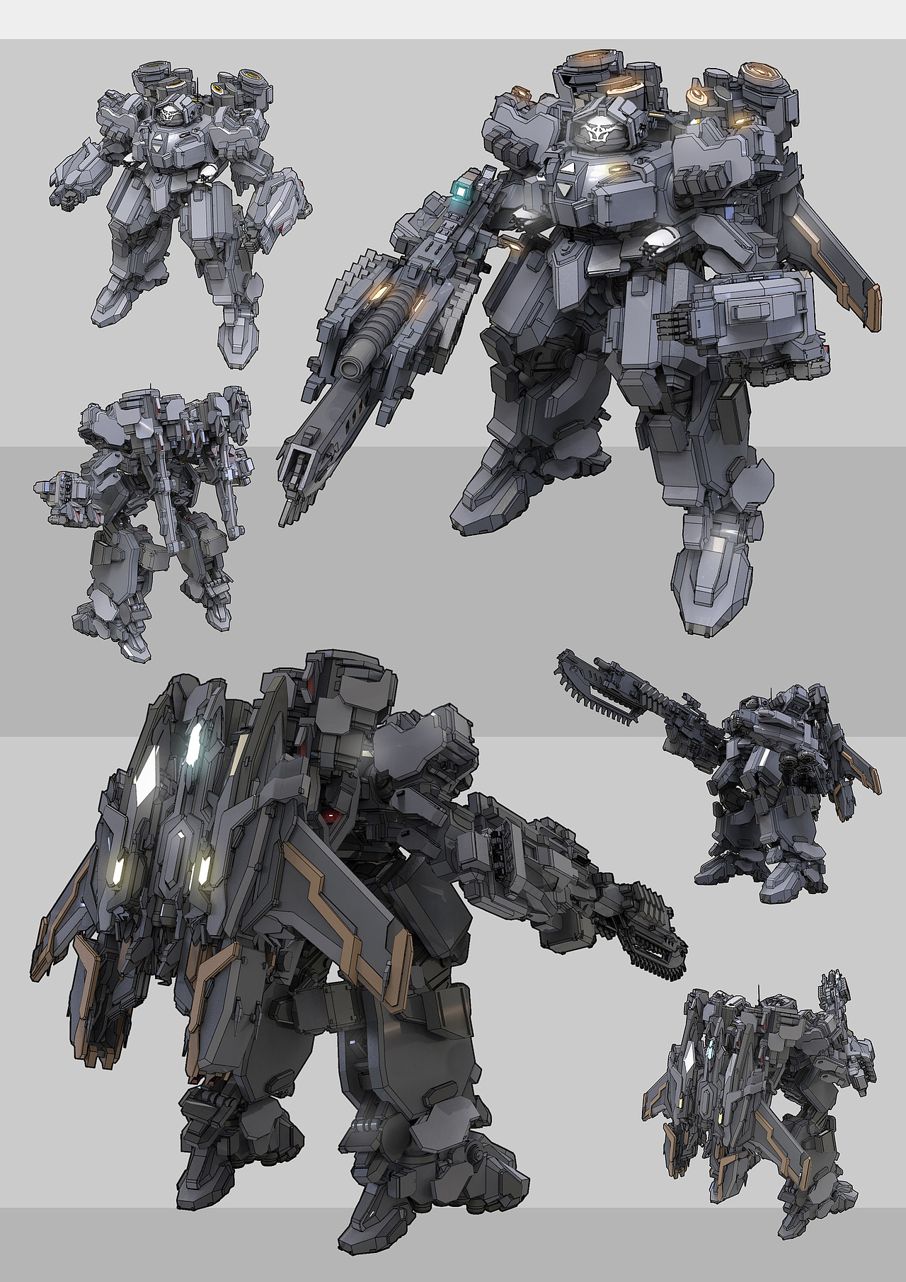机动战队重机兵|插画|游戏原画|azgcz_原创作品-站酷zcool