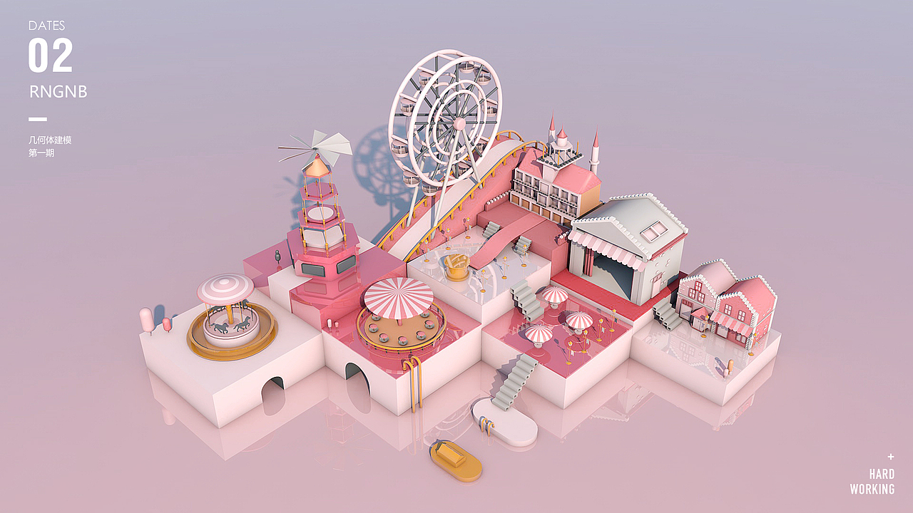 C4d临摹作品（图ZMTI1ODQzMDgw） - 场景 - 站酷设计师盒子里的猫Z原创素材 - 站酷ZCOOL