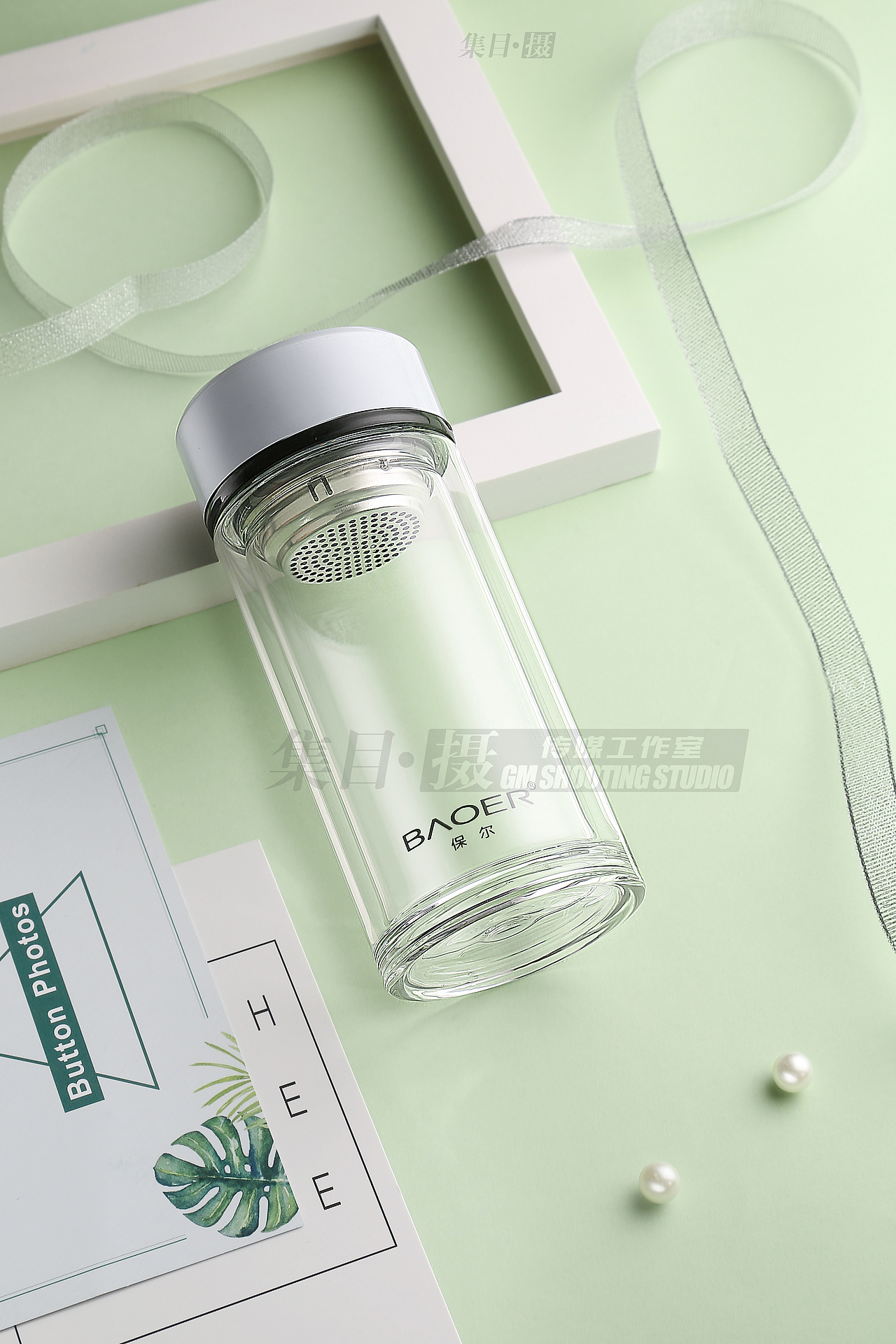 保尔玻璃杯拍摄