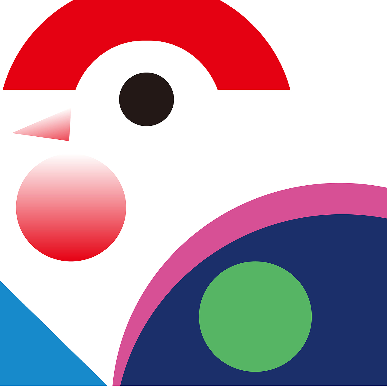 田中一光风格 鸡年快乐