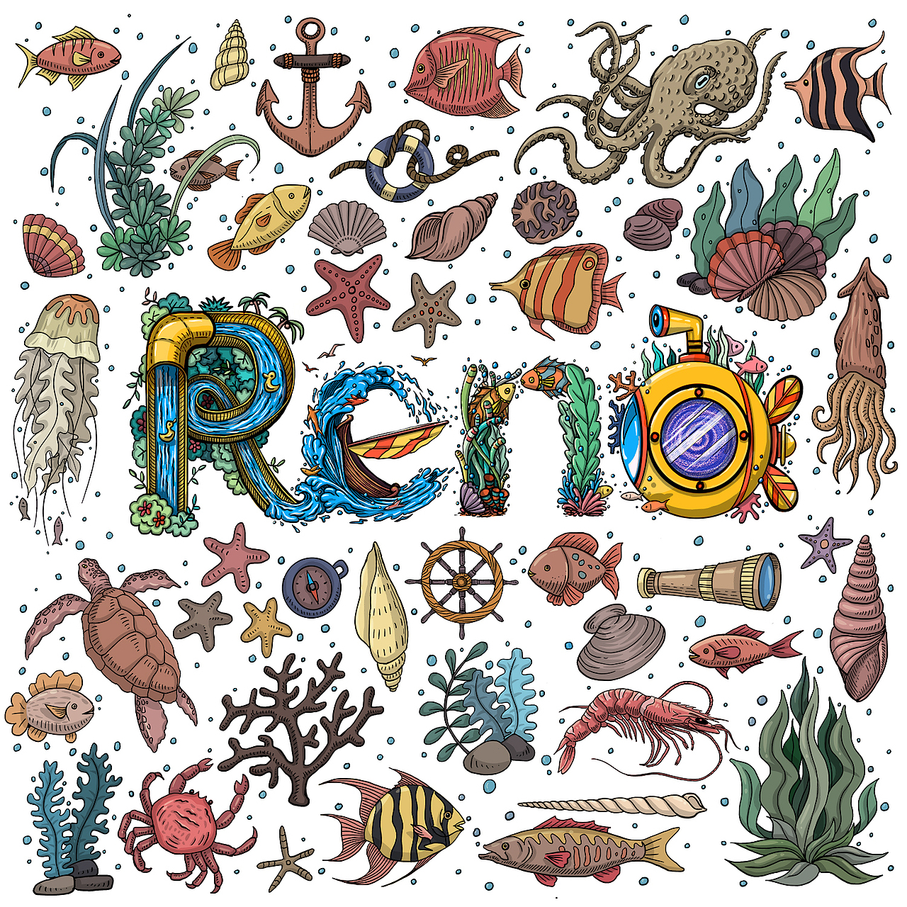 OPPO新系列RENO插画