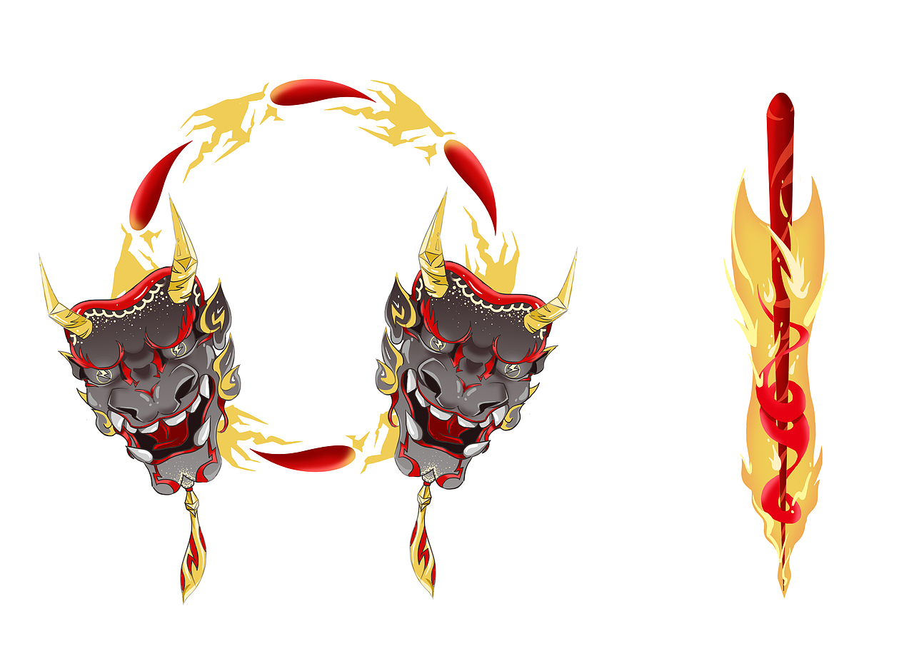 大岳丸-烈玉麓巅（图ZMTg3NDQyMjQw） - 商业插画 - 站酷设计师WeihanRong原创素材 - 站酷ZCOOL