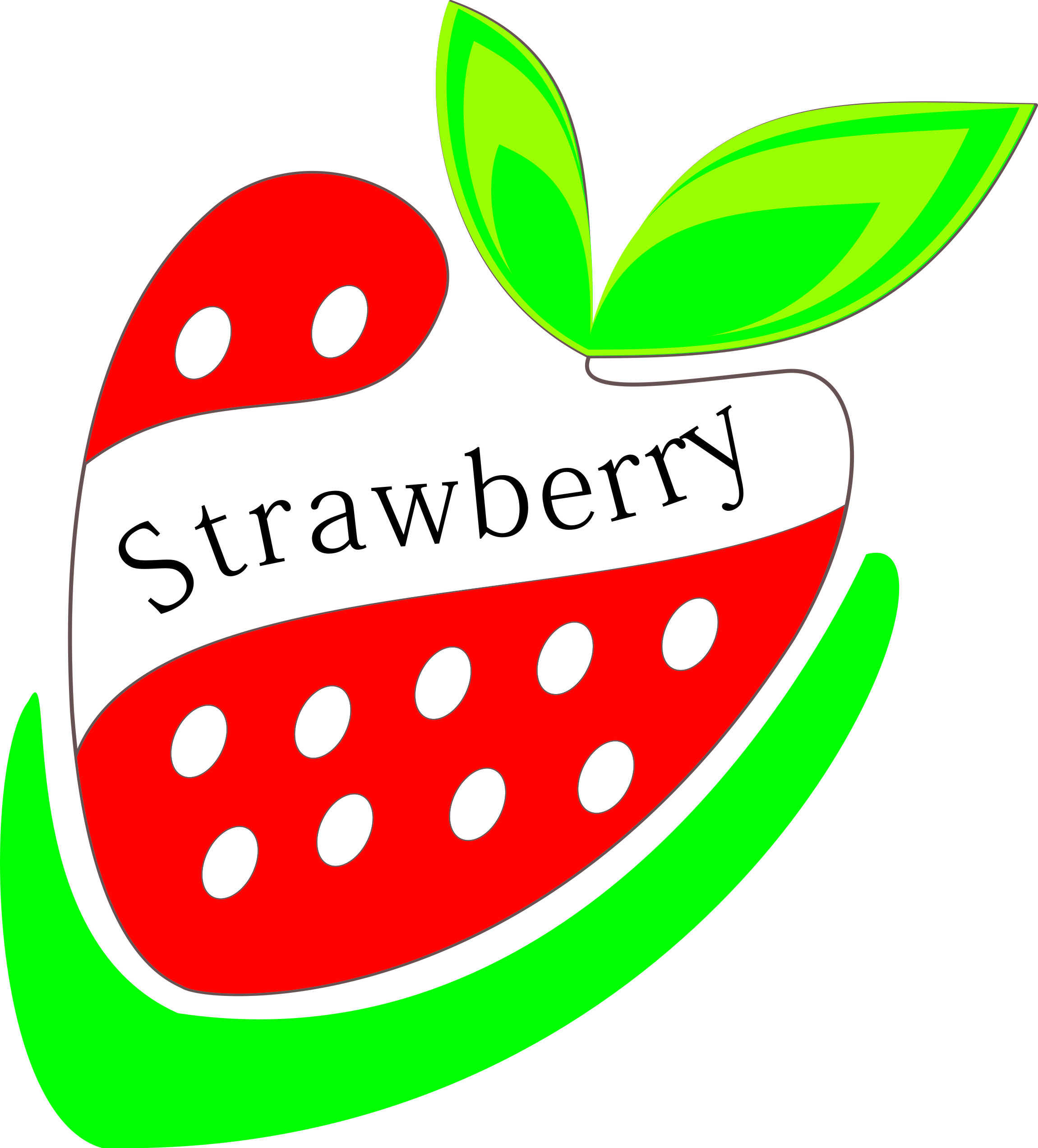 草莓logo|平面|标志|星巴达 - 原创作品 - 站酷 (zcool)