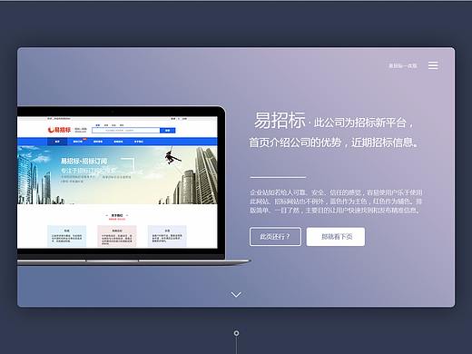 易招标网站改版