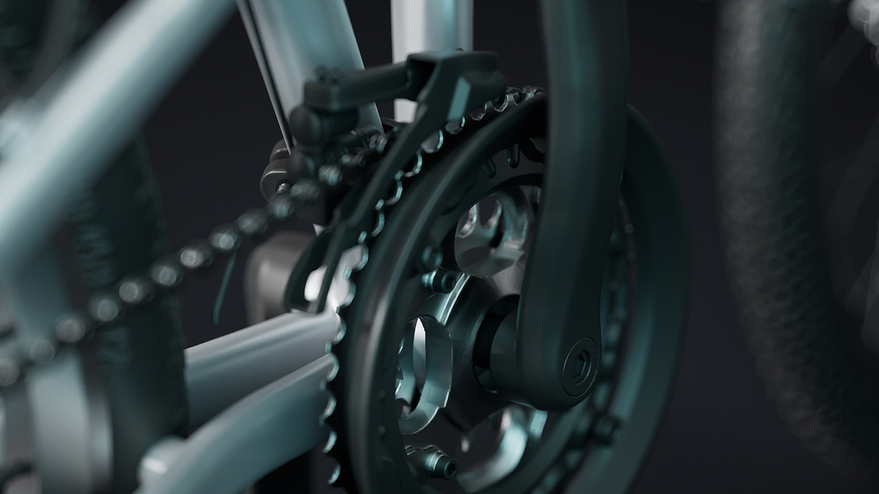 山地自行车模型｜freeform建模｜C4D渲染效果图