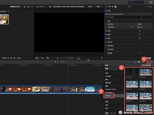 FCPX插件:几何分形效果Fractal
