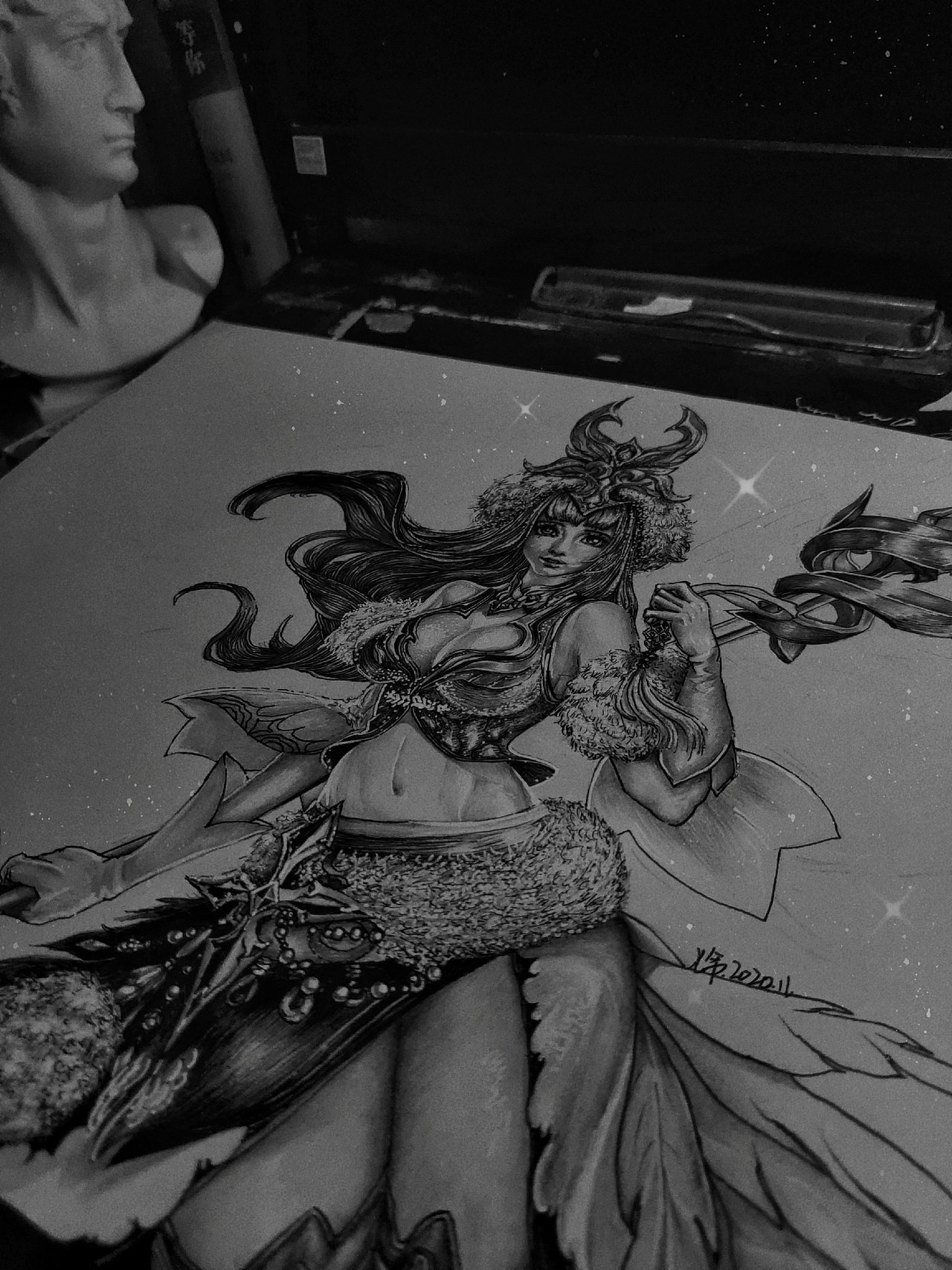 王者荣耀王昭君手绘