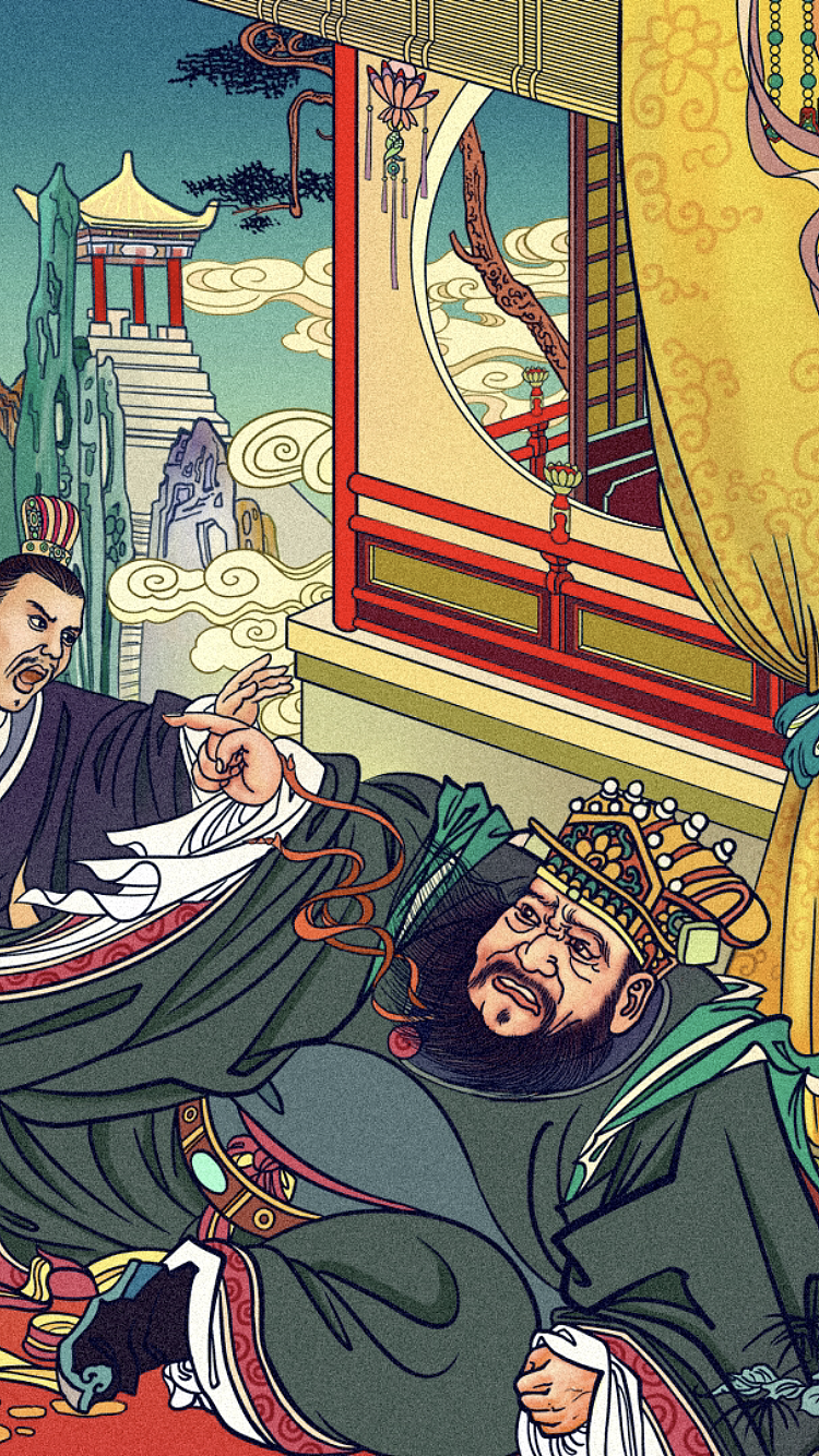 三国演义插图 | 凤仪亭_zhiyangart-站酷zcool