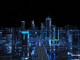 科技颓废风~城市渲染