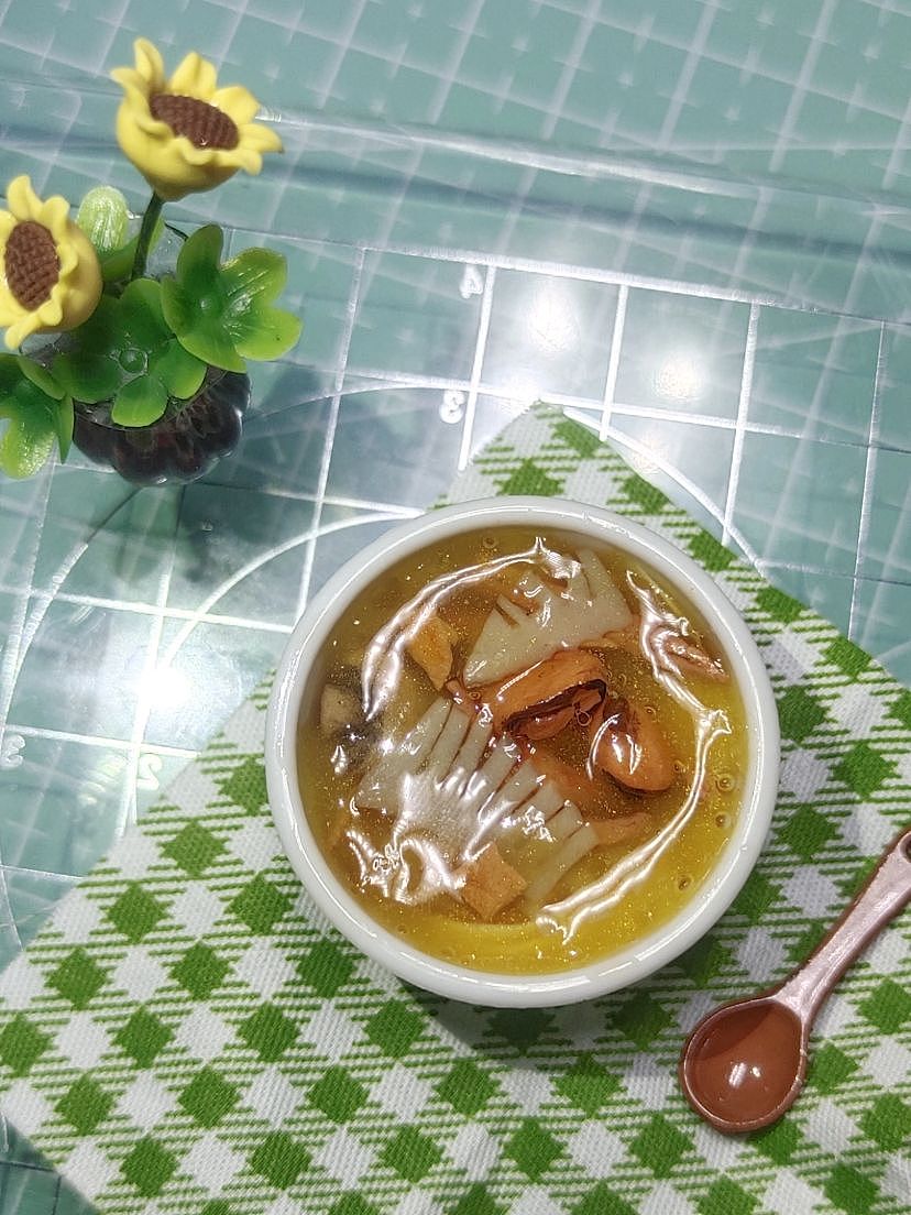 微缩粘土食玩模型|海味面,川人对大海的幻想