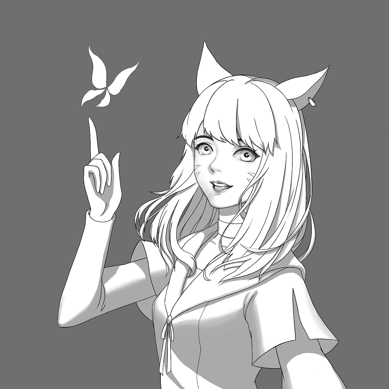    黑白稿加上色练习